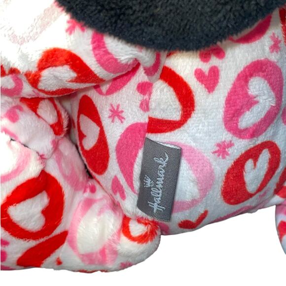 10" Hallmark Snoopy Plush Peanuts Hearts Stuffed Animal Nursery Decor Red Shower - Picture 7 of 13